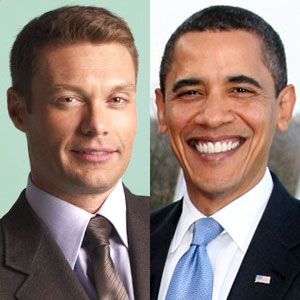 Barack Obama, Ryan Seacrest Barack Obama, Ryan Seacrest